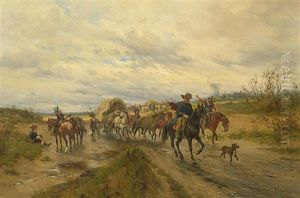 Szene Aus Dem 30jahrigen Krieg by Ludwig Gedlek
