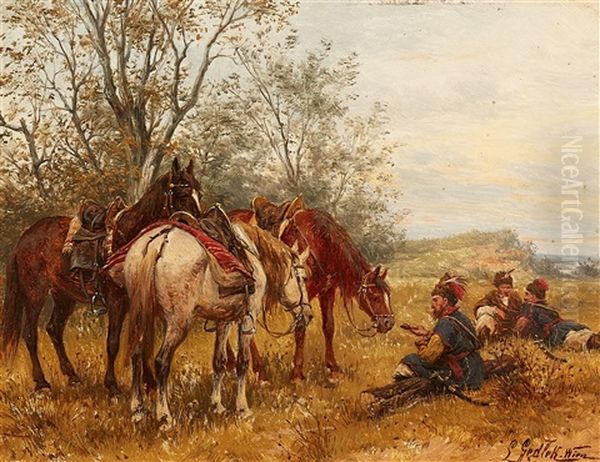 Hussars Resting - view 1