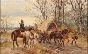 Troops On The Move by Ludwig Gedlek