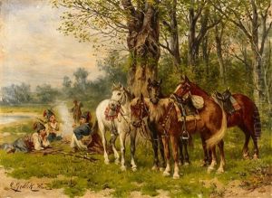 Im Hinterhalt by Ludwig Gedlek