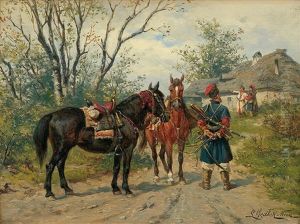 Patrol. Asking The Way by Ludwig Gedlek