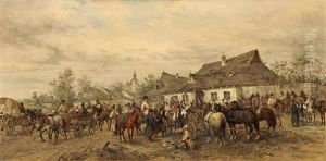 The Horse Market by Ludwig Gedlek