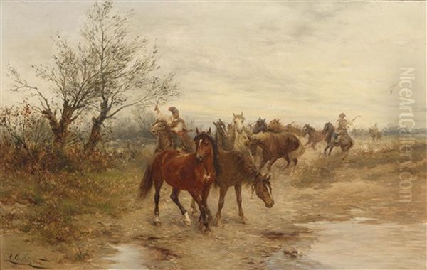 Pferde In Der Puszta - view 1