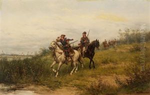 Kosakenkrieger by Ludwig Gedlek