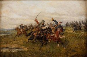 Scena Batalistyczna by Ludwig Gedlek