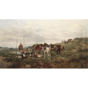 Cossack Encampment by Ludwig Gedlek