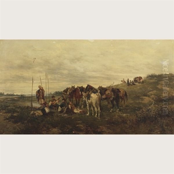 A Cossack Encampment - view 1