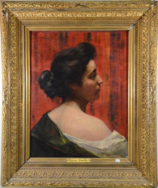 Portrait De Jeune Dame Vue De Profil - view 1