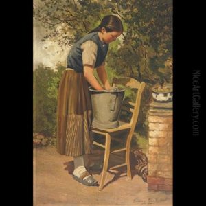 Washday by Fanny (Fanny Corr) Geefs