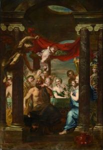 Eris Semant La Discorde Parmi Les Dieux Lors Des Noces De Thetis Et Pelee