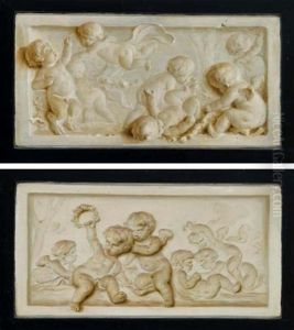 Witjes Of Putti (pair) by Marten Jozef Geeraerts