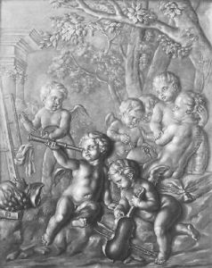 Allegorie De La Peinture, De La Musique Et De L'astronomie by Marten Jozef Geeraerts