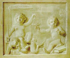 An Allegory Of Justice by Marten Jozef Geeraerts