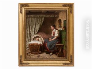 A Young Mother by Julius Geertz