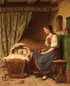 Die Junge Mutter by Julius Geertz