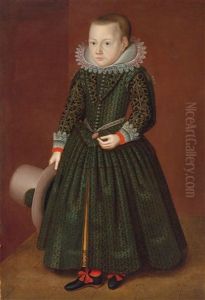 Bildnis Eines Stehenden Knaben by Wybrand Simonsz De Geest