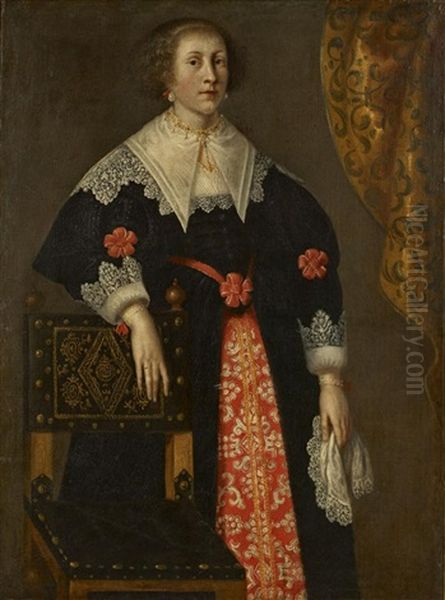 Portrait Presume D'anne-francoise Cordouan A L'age De 15 Ans - view 1