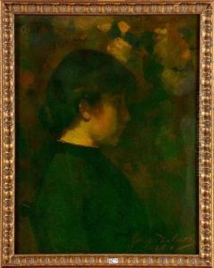 Profil De Jeune Fille by Georges de Geetere