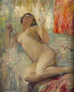 Liegender Akt by Walter Geffcken