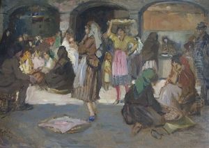Markt In Marrakesch by Walter Geffcken