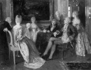 Rokkoko-gesellschaft Im Salon by Walter Geffcken