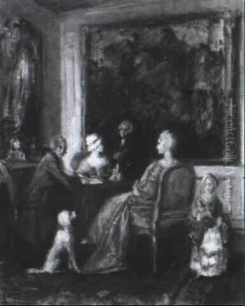 Vornehme Gesellschaft Im Salon - view 1