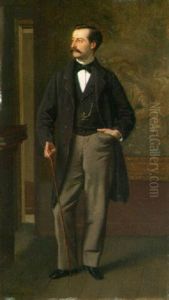 An Elegant Gentleman by Edmond Aime Florentin Geffroy