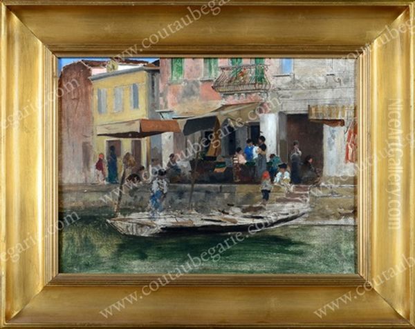 Bord De Canal A Venise - view 1
