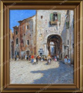 Entree De Village by Wilhelm von Gegerfelt
