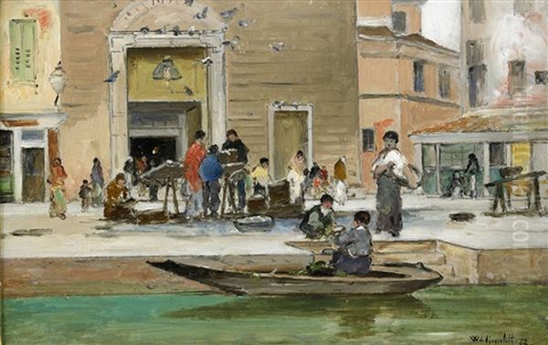 Folkliv Vid Kajen, Venedig - view 1