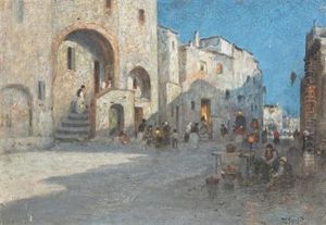 Sydlandsk Stadsbild by Wilhelm von Gegerfelt