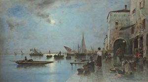 Crepuscule A Venise, Le Retour Des Pecheurs Crepuscule A Venise, Le Retour Des Pecheurs