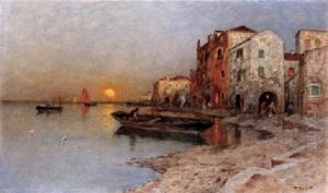 Venedig I Soluppgang by Wilhelm von Gegerfelt