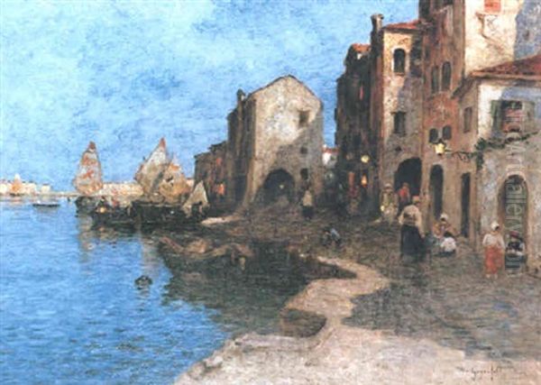 Aftonstamning, Venedig by Wilhelm von Gegerfelt