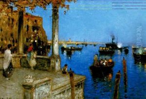 Venetiansk Nattbild by Wilhelm von Gegerfelt