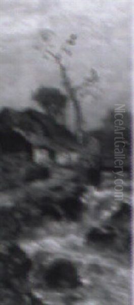 Kvinna Utanfor Hus Vid Strid Fors - view 1