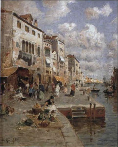 Vid En Kanal I Venedig - view 1