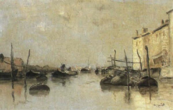 Rio Del Ponte Longo A Venice - view 1