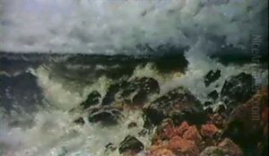 Storm Vid Hovs Hallar by Wilhelm von Gegerfelt