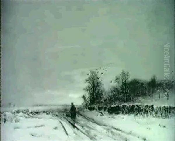 Flache Winterlandschaft - view 1