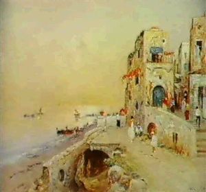 Terrassmotiv Fran Italien by Wilhelm von Gegerfelt