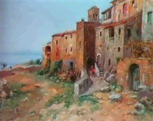 Kvallssol Over Italiensk By Kvallssol Over Italiensk By