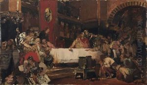 Historienszene by Carl Gehrts
