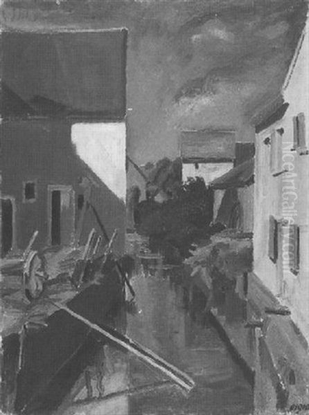 Hauser Am Kanal Bei Sonnenschein - view 1