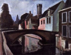 Kanal In Brugge by Otto Geigenberger