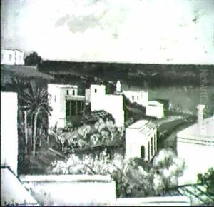 Sudliche Stadt Am Meer by Otto Geigenberger