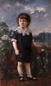 Portraitbildnis Eines Knaben by Augustin Caspar Geiger