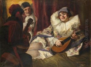 Colombine Avec Mandoline by Richard Geiger