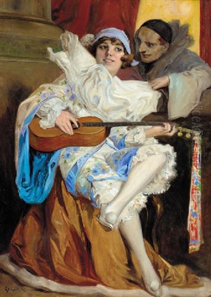 Pierrot And Columbina - view 1