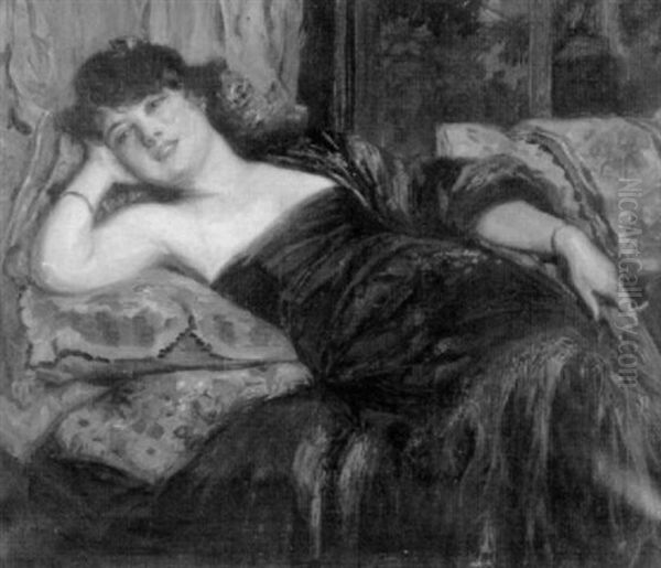 Dame Auf Dem Sofa - view 1